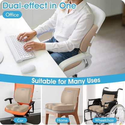 CushZone Seat Cushion and Lumbar Support Pillow - Image 7