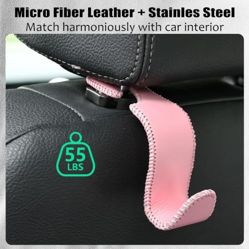 Car Seat Headrest Hook 55lb Heavy Duty Metal Hanger - Image 5