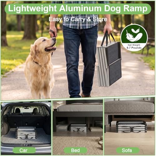Dog Ramp for Car, Foldable Dog Stairs for Large Dogs Steps for SUV - Image 3