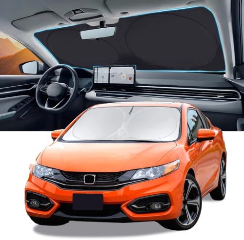 Windshield Sunshade for 2012 2013 2014 2015 Honda Civic Sun Visor by INSAUTO
