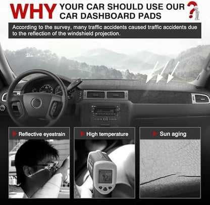 Autorder Gray Dashboard Cover Mat - Image 2