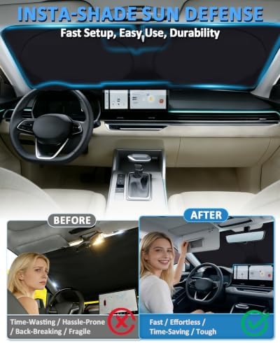 Sunshade for Honda Civic 2022-2025 2026 Sun Shade Front Window Sun Visor - Image 6