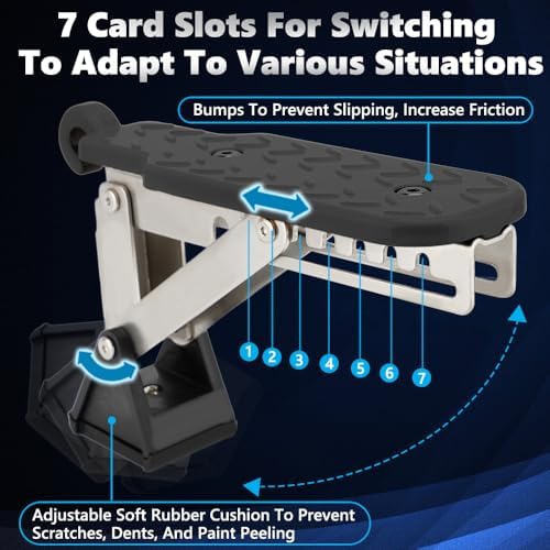 Adjustable Car Door Step, Aluminum Alloy Sturdy Foot Stand, 7 Angle Design - Image 3