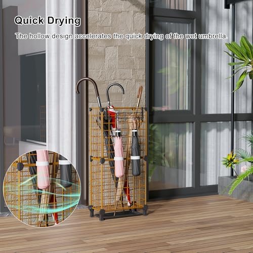 AWTATOS Umbrella Holder Entryway, Umbrella Stand Freestanding - Image 3