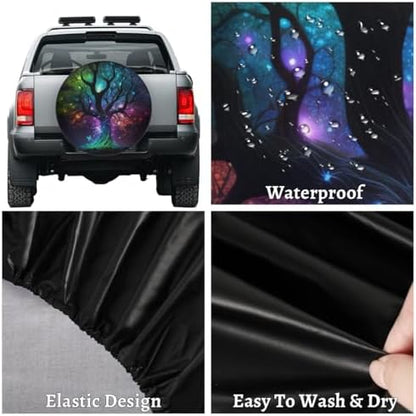 Tree of Life Spare Tire Cover 16in Spare Wheel Covers Tire Storage Cover - Image 4