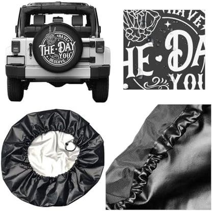 Spare Tire Covers for Trailers, Have The Day You Deserve Wheel Protectors - Image 5