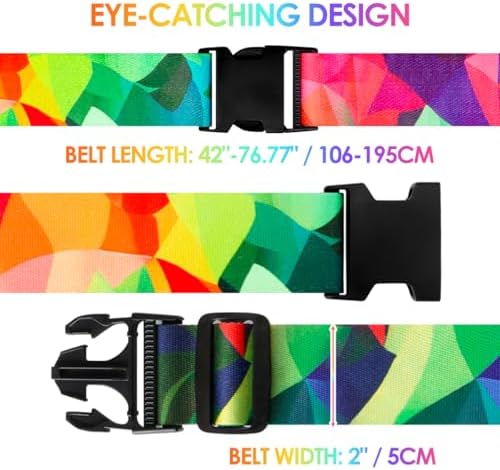 4 Pack Luggage Straps for Suitcases Adjustable Luggage Belt Suitcase Strap - Image 2