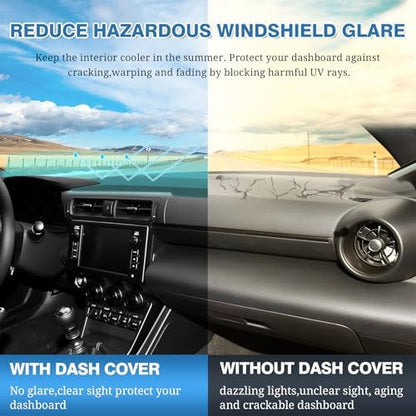 FIILINES Dash Cover for 2022-2025 2026 Toyota GR86/Subaru BRZ, Dashboard Mat - Image 6