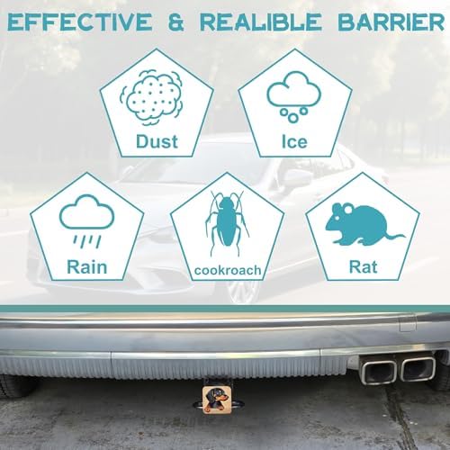 Hitch Receiver Cover 2" Cute Dachshund Puppy Trailer Hitch Cover Tube Cap - Image 6