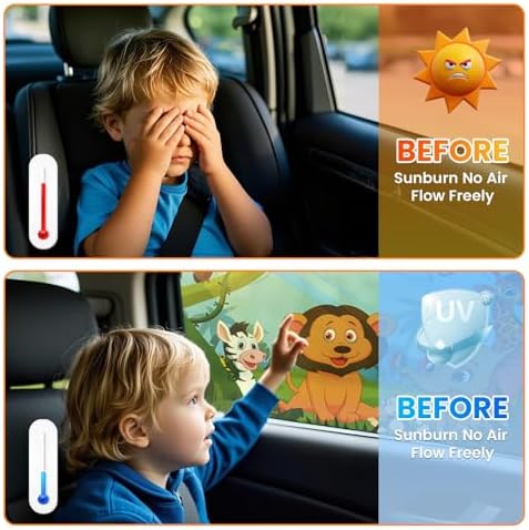 Car Window Shades-Side Window Sun Shades, UV Protection Breathable Spandex Baby - Image 5