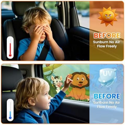 Car Window Shades-Side Window Sun Shades, UV Protection Breathable Spandex Baby - Image 5
