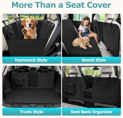 Bark Lover Dog Car Seat Covers for Back Seat, Car Seat Protector for Dogs - Image 4