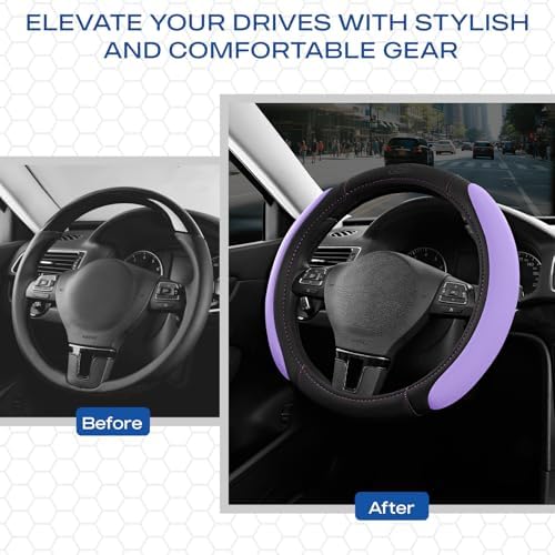 Skechers Steering Wheel Cover, Memory Foam Car Steering Wheel Cover, - Image 4