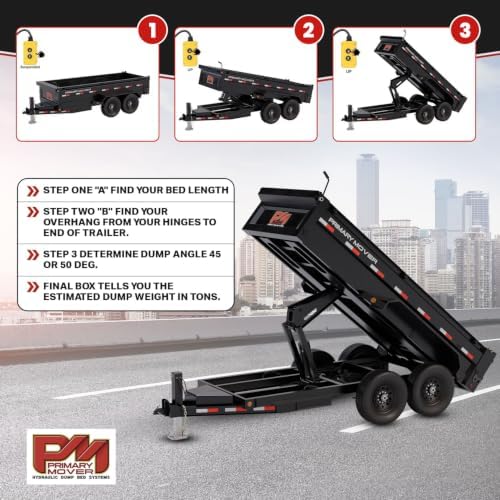 Primary Mover Hydraulic Scissor Hoist Kit -10 Ton Dump Trailer & Dump Bed Kit - Image 6