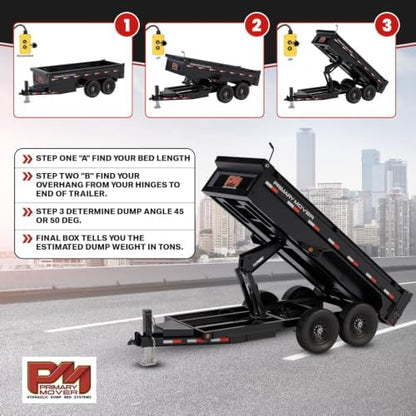 Primary Mover Hydraulic Scissor Hoist Kit -10 Ton Dump Trailer & Dump Bed Kit - Image 6