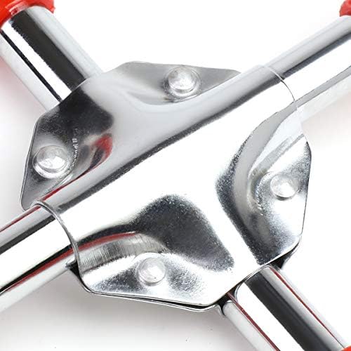 DNA Motoring TOOLS-00099 Durable 4-Way Lug Cross Rubberized Grip Wrench - Image 4