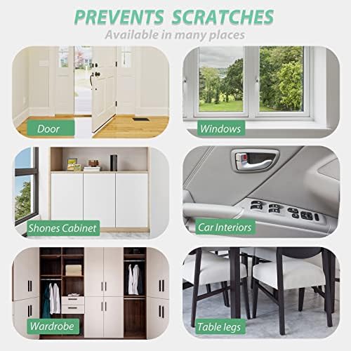 Door Protector from Dog Scratching 200" x 8.2" Cat Scratch Door Frame Single - Image 4