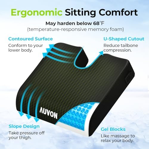 AUVON Gel Wheelchair Seat Cushion - Image 3