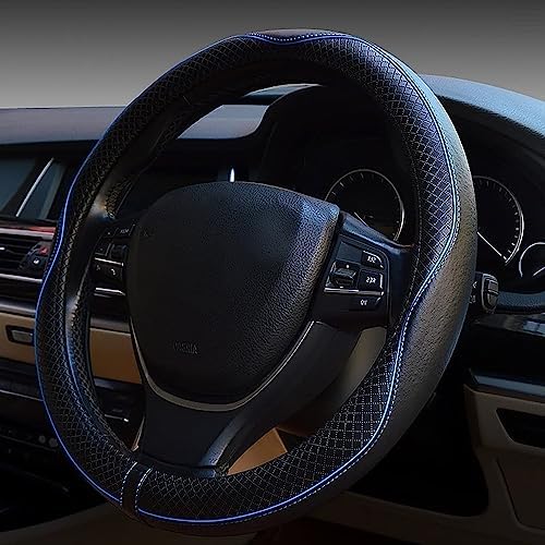 ESEWALAS Universal Car Steering Wheel Cover, Anti-Slip Leather Steering Wheel by Reswish