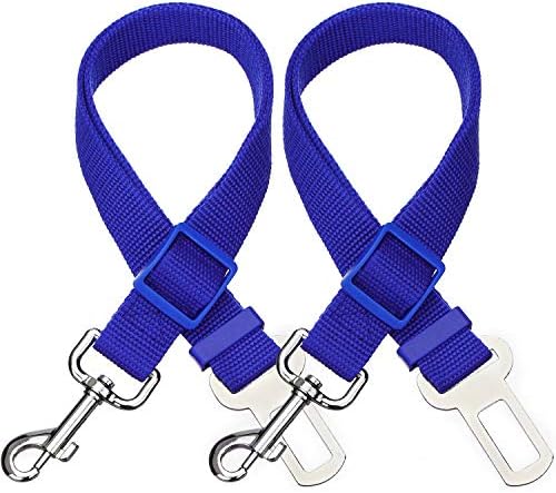 Elisel Elisel 2 Packs Adjustable Length Pet Dog Cat car seat Belt Pet seat Belt by Elisel