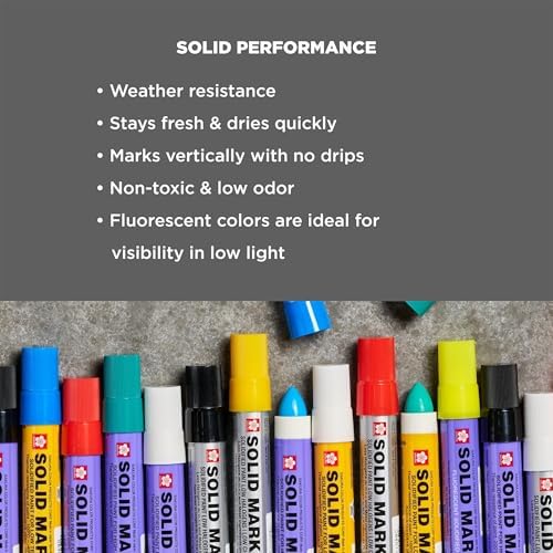 Sakura Solid Paint Markers, Fluorescent Pink, 3 Pack - Image 4