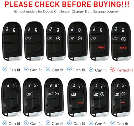 Key Fob Cover for Dodge Accessories 5 Button Key Fob Case - Image 6