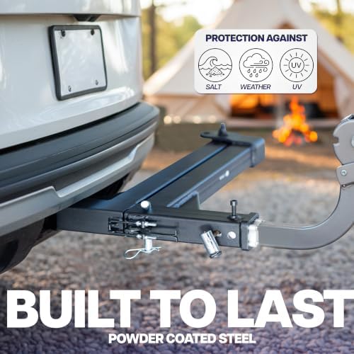 Life Finds Black Heavy Duty Swing Away Hitch Adapter - Image 3