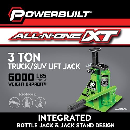 POWERBUILT 3 Ton All-in-One Hydraulic Bottle Jack and Jackstand in One - Image 2