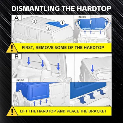 YZONA for JL JLU Roof Rack Hard Top Cargo Basket - Image 5