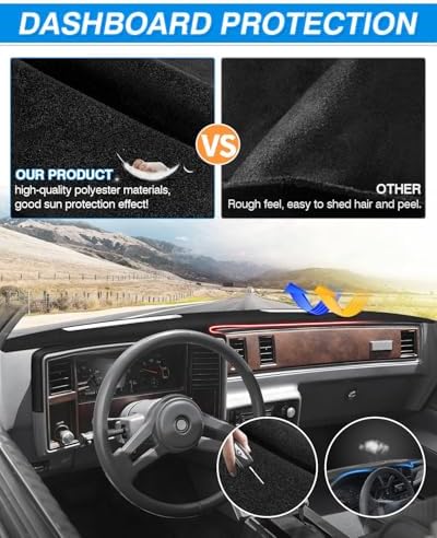 CARTIST Dash Cover for Chevy Chevrolet Monte Carlo 1981-1988 Dash Mats - Image 5