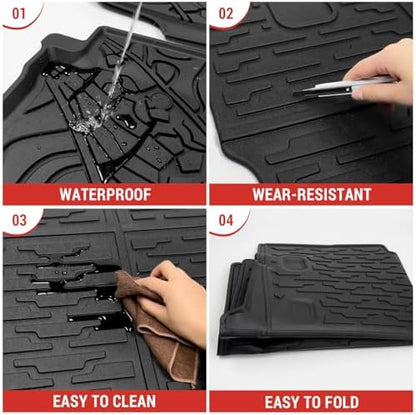 Cargo Mat with Floor Mat Compatible with 2021-2025 Jeep Wrangler JL Unlimited - Image 5