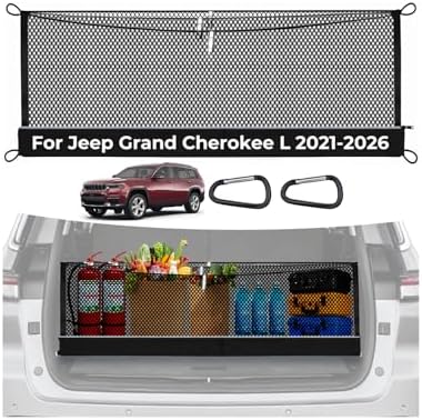 3-Layer Cargo Net for Jeep Grand Cherokee L 2021-2026, Zoned Storage by MakeLifeBetter