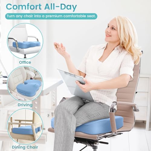 Gel Seat Cushion, Cooling Memory Foam Cushion - Image 6