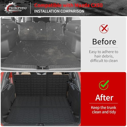 Cargo Mat & Backrest Mats for 2023 2024 2025 2026 Mazda CX50 - Image 3