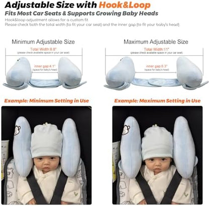 Baby Head Neck Support Pillow, Baby Travel Pillow Cushion - Image 2