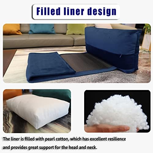 Velvet Recliner Headrest Pillow, Non-Slip Neck Support - Image 5