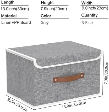 Yawinhe Collapsible Storage Bins, 13.0x9.0x7.9in - Image 4