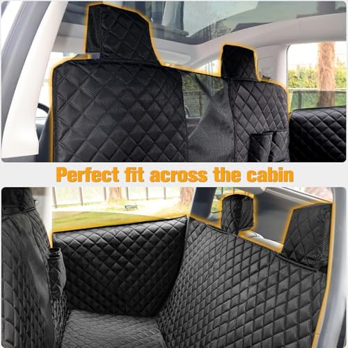 PETICON Dog Seat Cover for Tesla Model 3 & Y Back Seat + 2 Door Protectors - Image 2