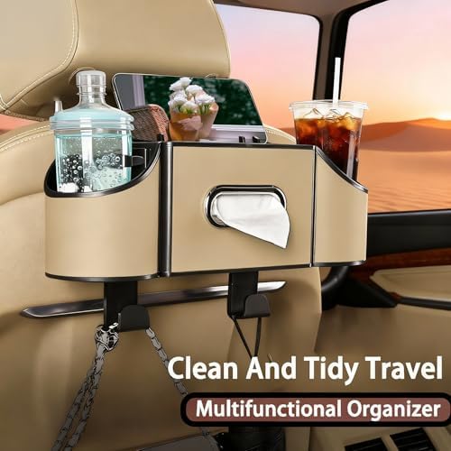 Back Seat Car Organizer, 4 in 1 Multifunctional Car Back Seat Storage Box - Image 2