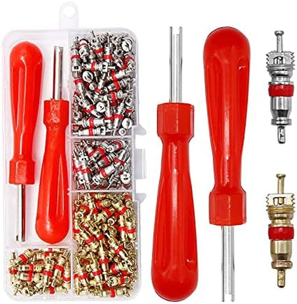 242pcs R134A Ac Valve Core Kit Valve Cores Kit AC Valve Core Removal Tool - Image 5