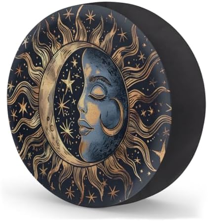 Rv Spare Tire Cover Wheel Boho Moon Ethnic Tire Covers Wheel Protectors - Image 2