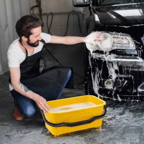 Bucket for Cleaning, 3 Gallon Rectangle Water Bucket for Car and Window Washing - Image 6