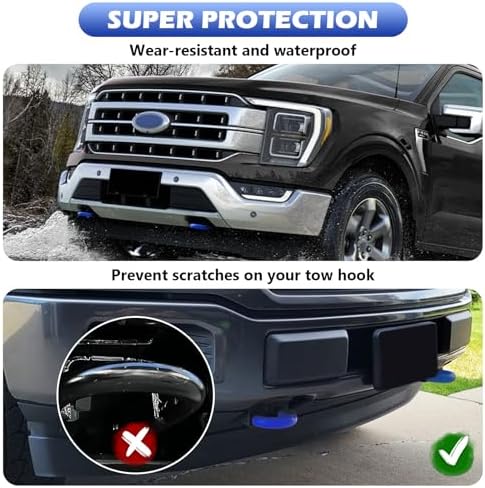 Tow Hooks Covers for F150 2004-2026/Bronco 2021-2026/Tundra Blue - Image 5