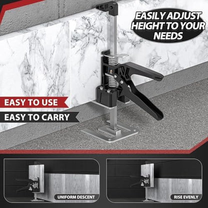 XClifes Labor Saving Arm Jack, 2 Pack Furniture Lifter Tool, Charcoal/Silver - Image 4