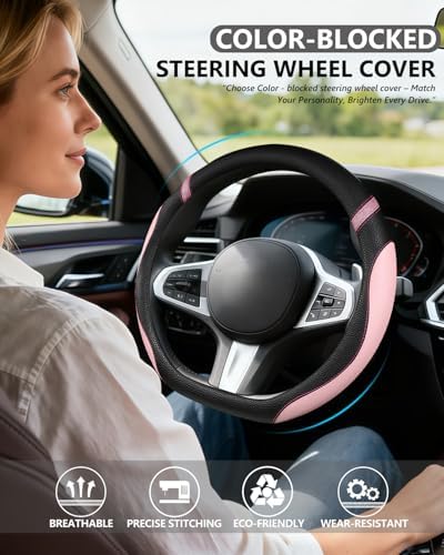 Cxtiy D-Shaped Flat Bottom Steering Wheel Cover - Image 2