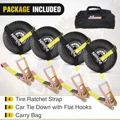 Nilight 4 Pack 2" x 10' Car Tie Down Straps - Image 7