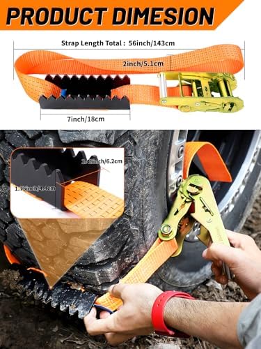 Tire Metal Gripper Traction Device Traction Straps Large - Image 3