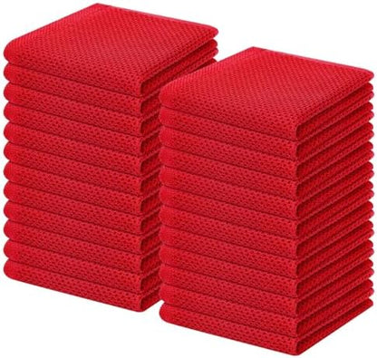 Homaxy 100% Cotton Waffle Weave Kitchen Dish Cloths 24-Pack by Homaxy