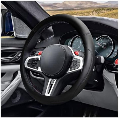 LAINLOY 15" Car Steering Wheel Cover, Microfiber Leather Cover by Unknown