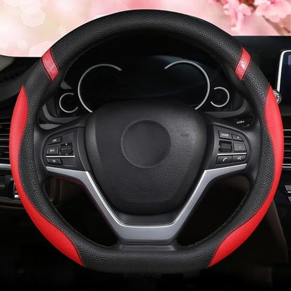 Cxtiy D-Shaped Flat Bottom Steering Wheel Cover by Cxtiy